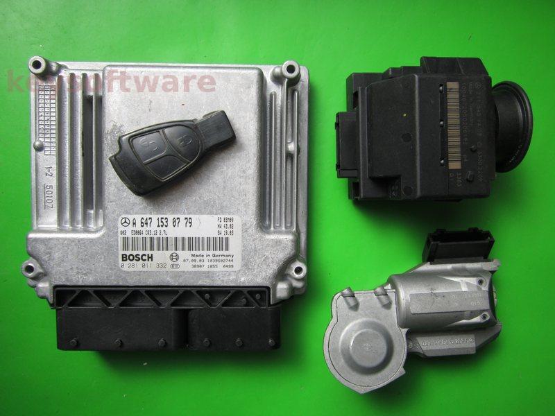 KIT Mercedes E 2.7CDI A6471530779 0281011332 EDC16C2