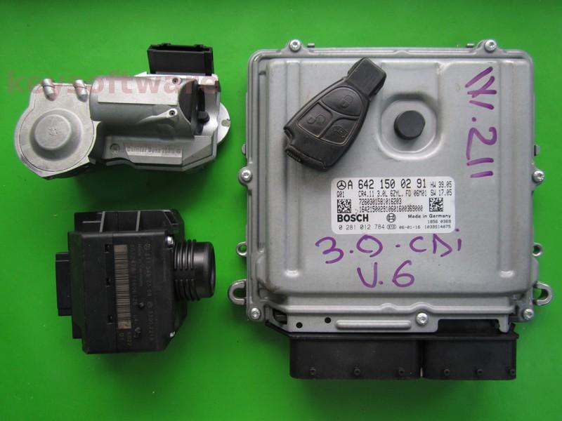 KIT Mercedes E 3.0CDI A6421500291 0281012784 EDC16CP31 W211