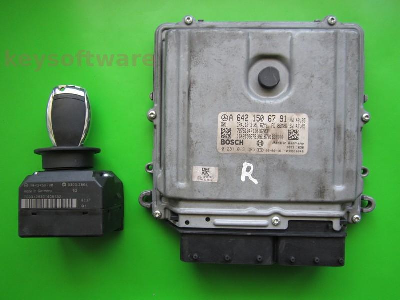 KIT Mercedes R 3.0CDI A6421506791 0281013385 EDC16CP31