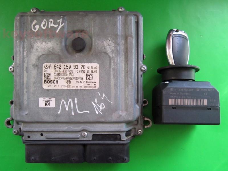 KIT Mercedes ML 3.2CDI A6421509378 0281013756 CR4.12 EDC16CP31 W
