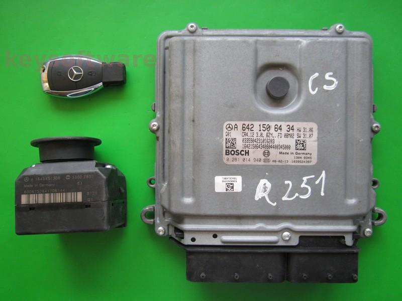 KIT Mercedes R 3.0CDI A6421506434 0281014940 EDC16CP31
