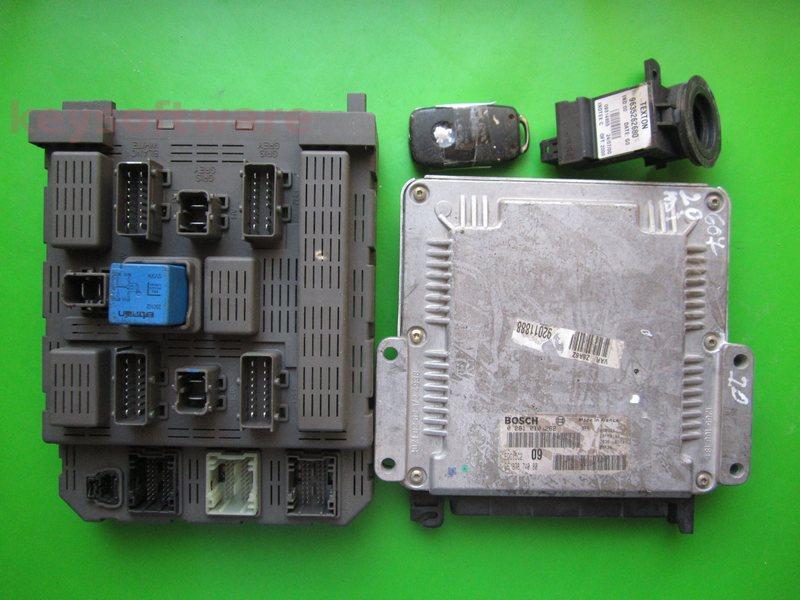 KIT Peugeot 607 2.2HDI 9637874080 0281010262 EDC15C2 1C