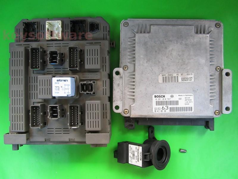 KIT Peugeot 607 2.2HDI 9641188180 0281010567 EDC15C2 1C