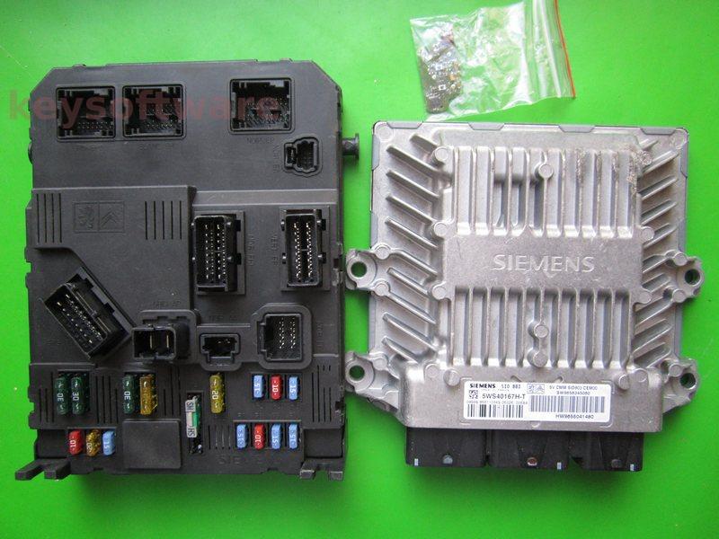 KIT Peugeot 407 2.0HDI 9658345080 5WS40167H-T SID803 }