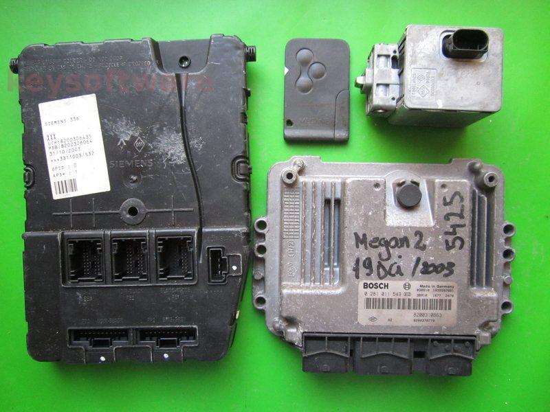KIT Renault Megane 1.9DCI 8200370779 0281011549 EDC16C3