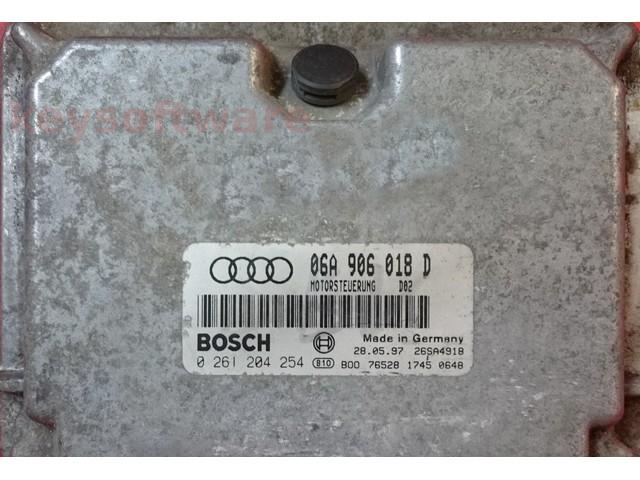 ECU Audi A3 1.8 06A906018D 0261204254 M3.8.2 AGU {