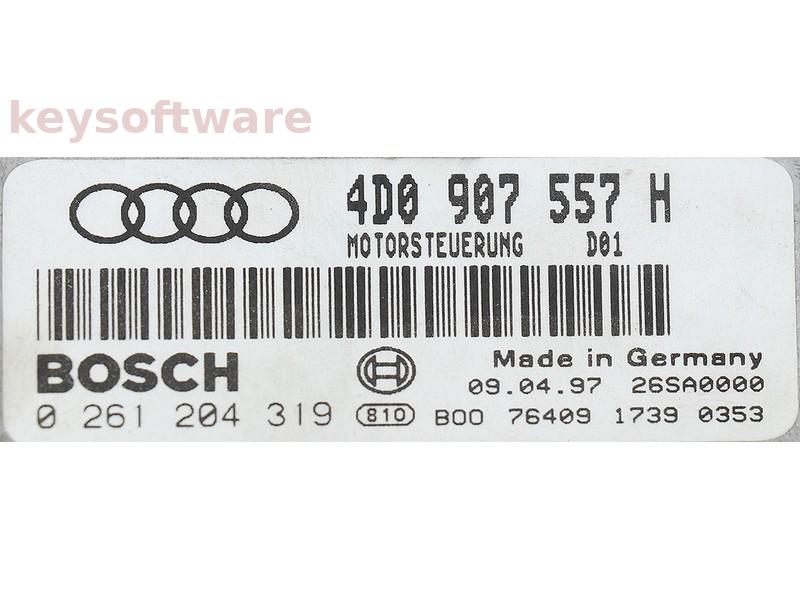 ECU Audi A6 4.2 4D0907557H 0261204319 M5.4.1 {