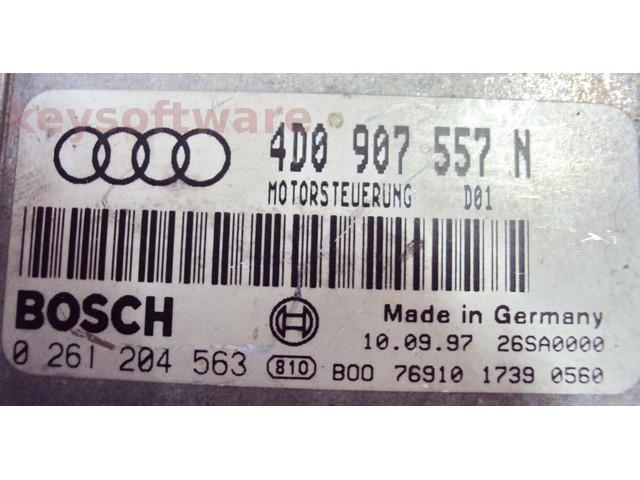 ECU Audi A8 4.2 4D0907557N 0261204563 M5.4.1 AHC{