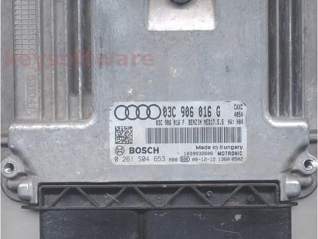 ECU Audi A3 1.4 03C906016G 0261S04653 MED17.5.5 CAXC H04