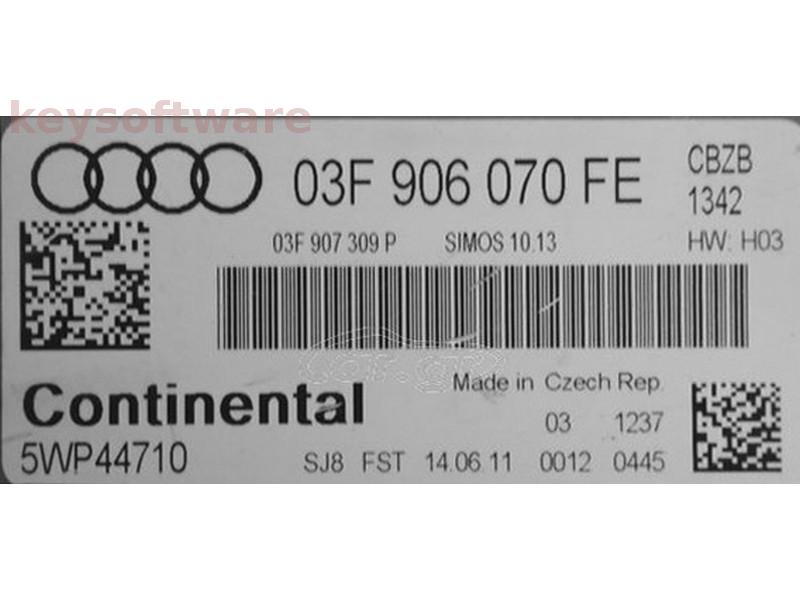 ECU Audi A3 1.2 03F906070FE 5WP44710 SIMOS 10.13 CBZB {