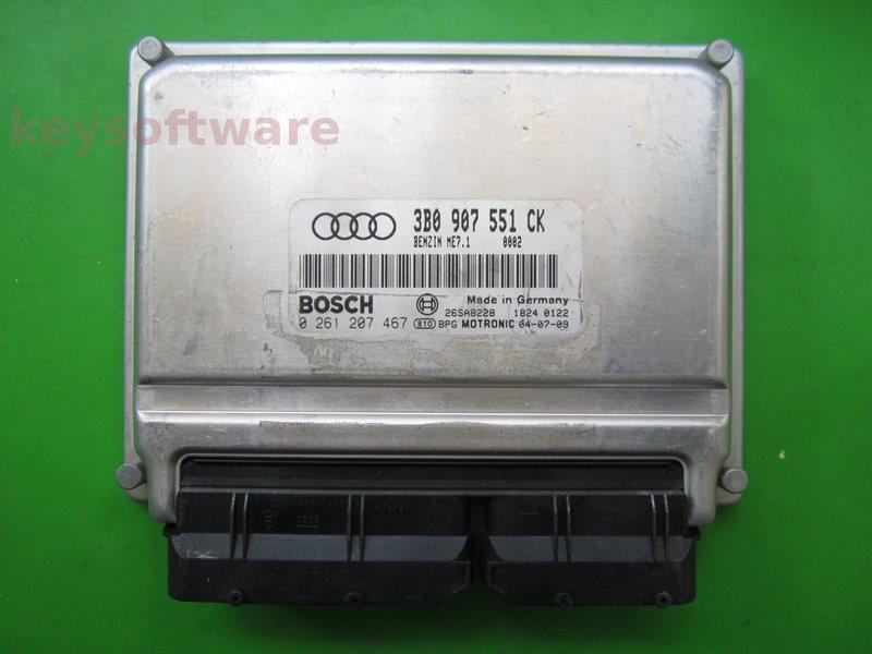 ECU Audi A6 2.8 3B0907551CK 0261207467 ME7.1
