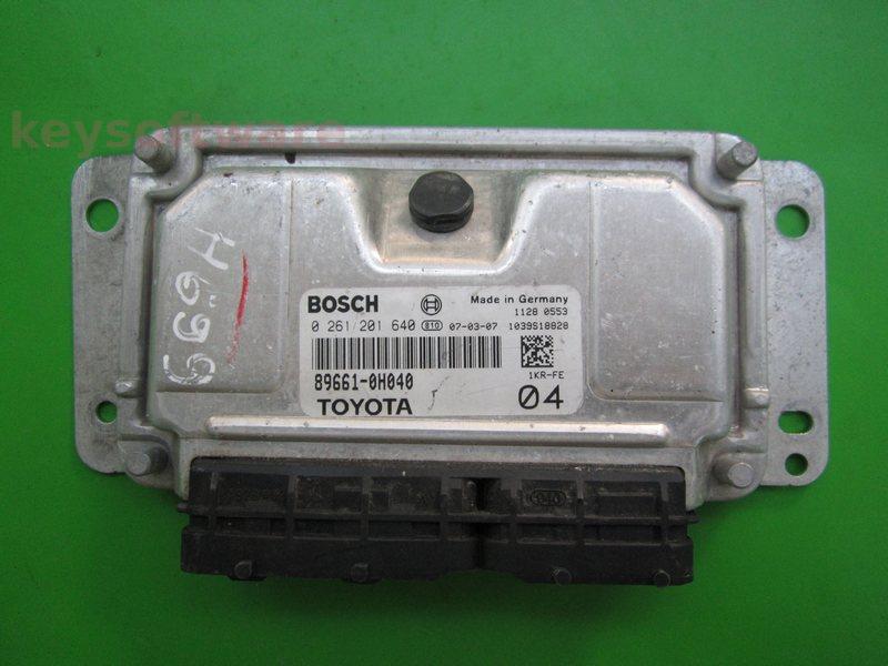 ECU Toyota Aygo 1.0 89661-0H040 0261201640 ME7.9.5