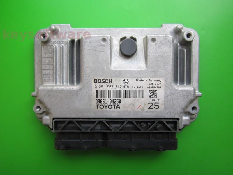 ECU Toyota Aygo 1.0 89661-0H250 0261S07612 M7.9.52