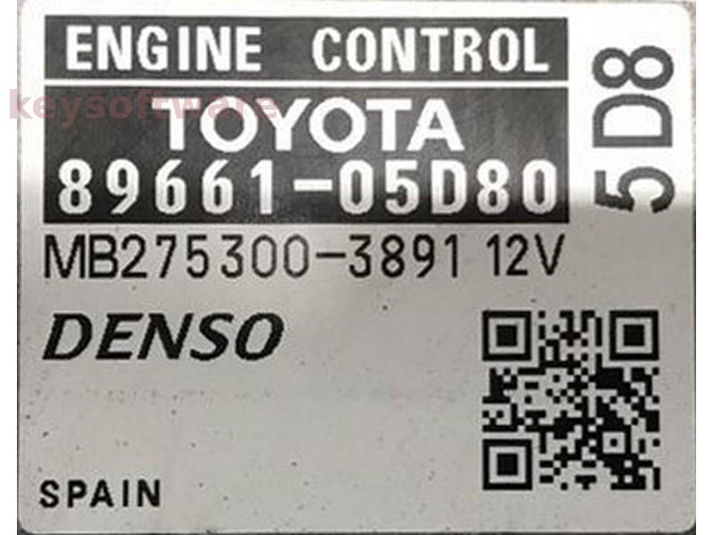 ECU Toyota Avensis 1.8 89661-05D80 27530-03891 {