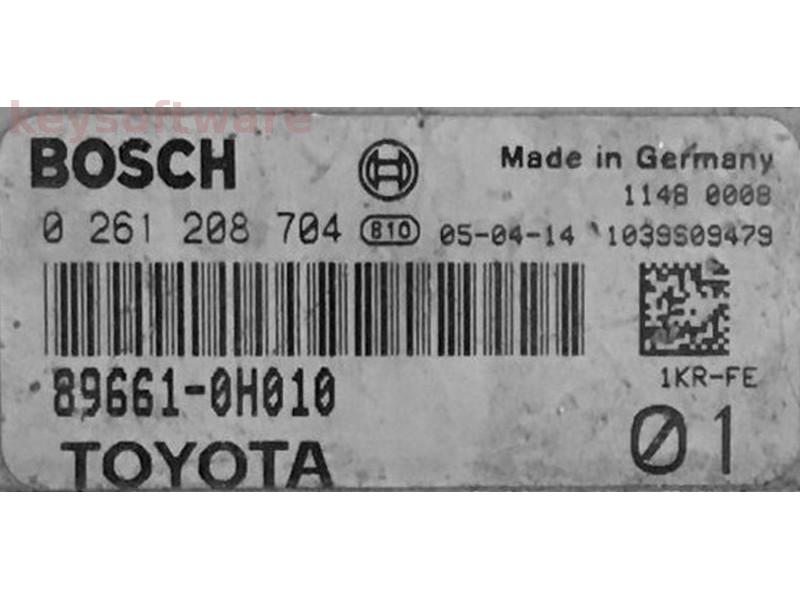ECU Toyota Aygo 1.0 89611-0H010 0261208704 ME7.9.5