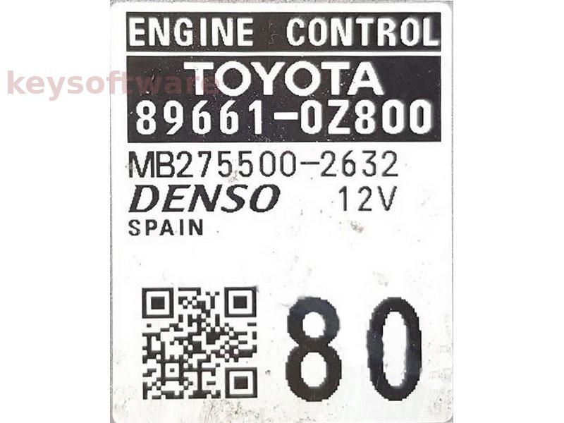 ECU Toyota Auris 1.3 Hibrid 89661-0Z800 27550-02631 {